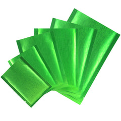 Glamorous Green Shimmery Textured Metallized Foil Open Top Bags