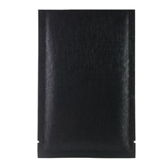 Shimmery Brushed Metal Black Metallized Foil Open Top Bags