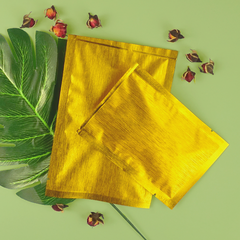 Shimmery Shimmering Gold Textured Metallized Foil Open Top Bags