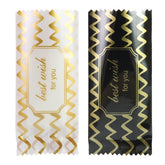 Glossy Printed Ribbon Design Plastic Open Fill Pillow Bag