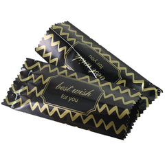 Glossy Party Black Plastic Open Fill Pillow Bag