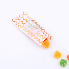Glossy Fantasy White Plastic Open Fill Pillow Bag