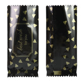 Glossy Party Black Plastic Open Fill Pillow Bag