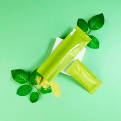 Double-Sided Glossy Key Lime Green Aluminum SlickSeal™ Stick Pouches