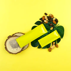 Double-Sided Glossy Tangelo Yellow Aluminum SlickSeal™ Stick Pouches