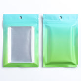 Matte Malachite Green Gradient QuickQlick® Bags with Translucent Window