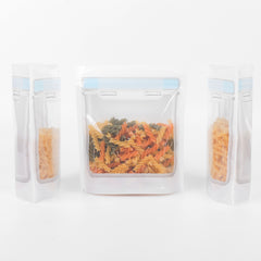 Glossy Candid Blue Storage Container Shaped Stand Strong® Bags