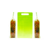 Gradient Avocado Green Clear Side Gusset Stand Strong® Bags with Die-Cut Handle - Avocado Green