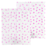 Printed Purple Pyramid Diamond Design Rice Paper Open Top Bags