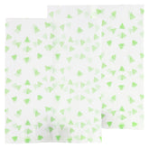 Mint Chip Green Printed Diamond Design Rice Paper Open Top Bags
