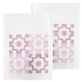 Crafty Purple Geometric Design Non-Woven Open Top Bags