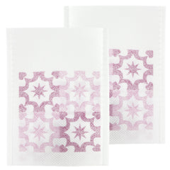 Crafty Purple Geometric Design Non-Woven Open Top Bags