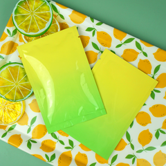 Glossy Double-Sided Ripening Yellow Ombre Gradient Mylar SlickSeal™ Bags