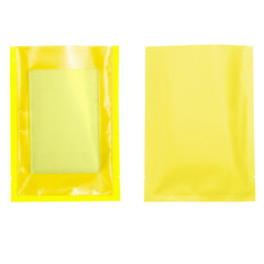 Graham Cracker Gold Matte Plastic SlickSeal™ Bags with Frosted Window