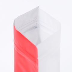 Matte Half Brick Red Metallic Mylar Stand Strong® Bags