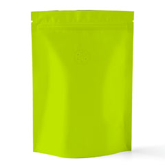 Matte Pistachio Green Mylar Foil Stand Strong® Coffee Valve Bags