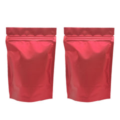 Matte Strawberry Red Mylar Stand Strong® Bags