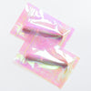 Kaleidoscope Holographic Clear Flat Zipper Seal Bags - Kaleidoscope Holographic