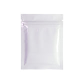 Glossy Milky White Metallic Mylar Flat QuickQlick® Bags