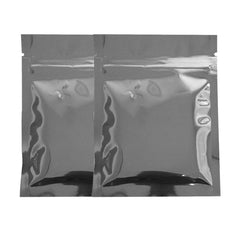 Glossy Chrome Silver Metallic Mylar Flat QuickQlick® Bags