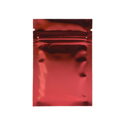 Glossy Heart Red Metallic Mylar Flat QuickQlick® Bags
