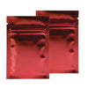 Glossy Heart Red Metallic Mylar Flat QuickQlick® Bags - Heart Red