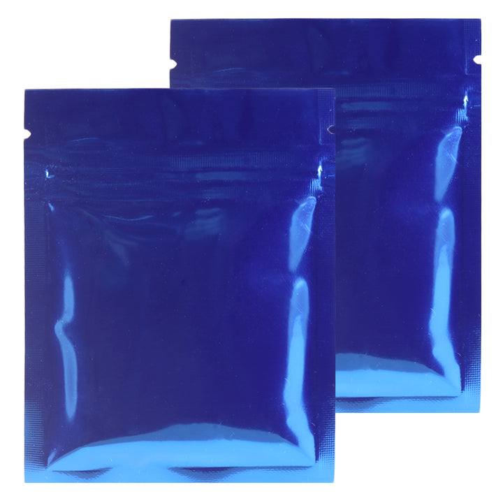 QQ Studio® Glossy ­Lapis Lazuli Blue Metallic Mylar Flat QuickQlick™ Bags