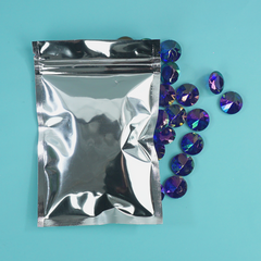 Glossy Chrome Silver Metallic Mylar Flat QuickQlick® Bags
