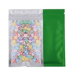 Half Emerald Green Metallic Mylar Flat QuickQlick® Bags