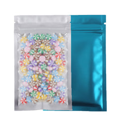 Half Shock Blue Metallic Mylar Flat QuickQlick® Bags
