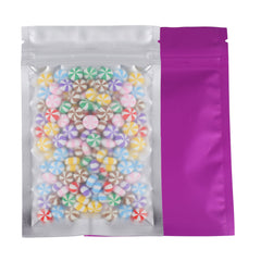 Matte Half Plum Purple Metallic Mylar Flat QuickQlick® Bags