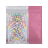 Matte Half Pretty Pink Metallic Mylar Flat QuickQlick® Bags - Half Pretty Pink