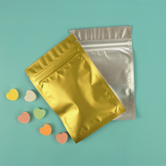 Half Chardonnay Gold Metallic Mylar Flat QuickQlick® Bags