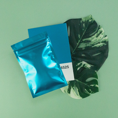 Matte Shock Blue Metallized Mylar Foil Flat QuickQlick® Bags