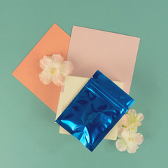 Glossy Half Lapis Lazuli Blue Window Mylar Flat QuickQlick® Bags