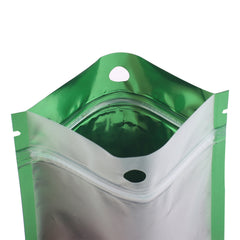 Flat Mylar Bags with Single Side Matte Window and Colored Interior