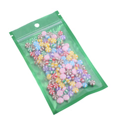 Matte Half Pear Green Mylar Flat QuickQlick® Bags