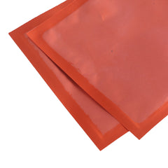 Matte Half Citrus Orange Window with Inner Color Mylar Flat QuickQlick® Bags