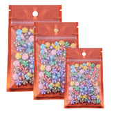 Matte Half Citrus Orange Window with Inner Color Mylar Flat QuickQlick® Bags