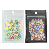 Matte Single-Side Display Flat Zipper Seal Plastic Bags with Hang Hole