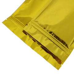 Smooth Glossy Metallic Gold Double-Sided Mylar QuickQlick® Bags