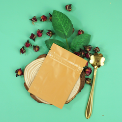 Glossy Orange Sherbet Double-Sided Mylar QuickQlick® Bags