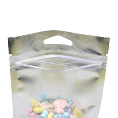Matte Half Foggy Night Mylar Foil QuickQlick® Bags with Triangle Hang Hole