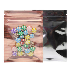 Half Orange Peel Stripe Design Mylar Foil Flat QuickQlick® Bags