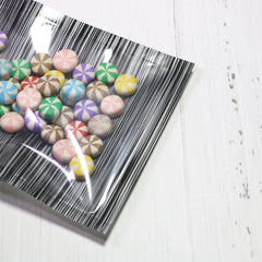 Half Zebra Black Stripe Design Mylar Foil Flat QuickQlick® Bags