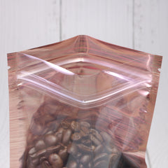 Half Orange Peel Stripe Design Mylar Foil Flat QuickQlick® Bags