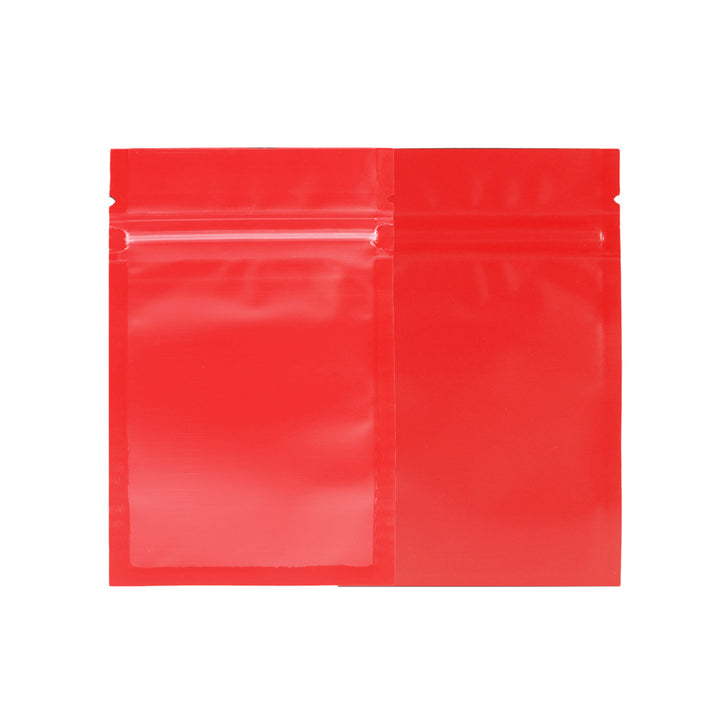 QQ Studio® Ravioli Red Matte Plastic QuickQlick® Bags with Frosted Window