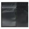 Half Coal Black Translucent Flat Plastic QuickQlick® Bags - Half Coal Black
