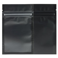 Half Coal Black Translucent Flat Plastic QuickQlick® Bags