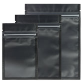 Half Coal Black Translucent Flat Plastic QuickQlick® Bags